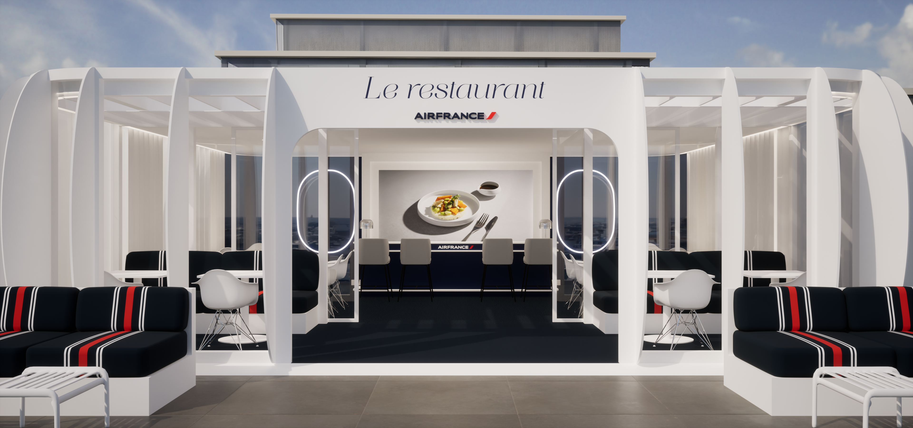 Air France eleva la experiencia culinaria parisina con su restaurante pop-up en The Rooftop de Galeries Lafayette